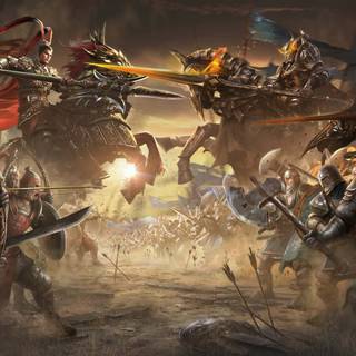 Battle scene wallpaper