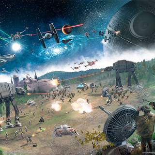 Battle scene wallpaper