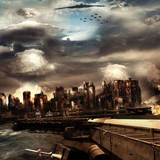 Battle scene wallpaper