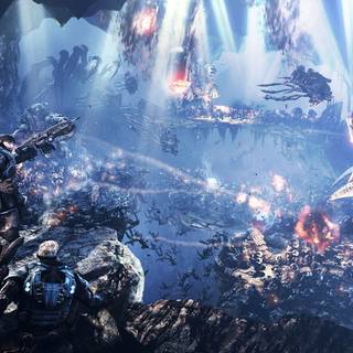 Battle scene wallpaper