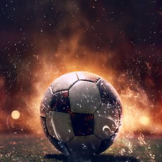 Cool soccer ball wallpaper