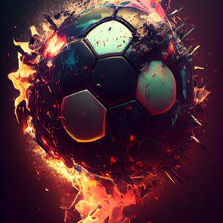 Cool soccer ball wallpaper