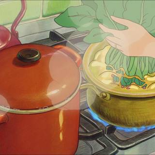 Ghibli food wallpaper