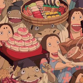 Ghibli food wallpaper