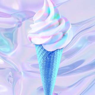 Blue ice cream wallpaper