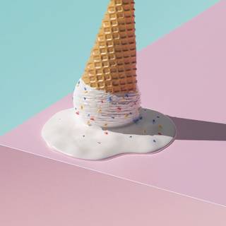 Blue ice cream wallpaper