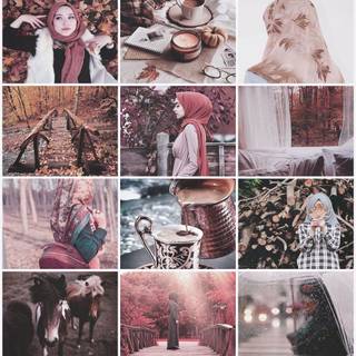 Hijabi collage wallpaper