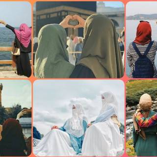 Hijabi collage wallpaper