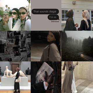 Hijabi collage wallpaper
