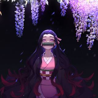 Nezuko iPad wallpaper