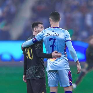 Cristiano and Messi wallpaper