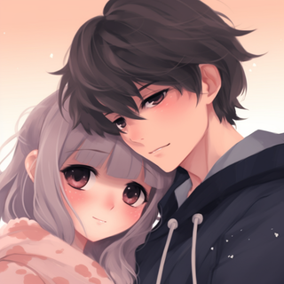 Cute matching couple PFP wallpaper