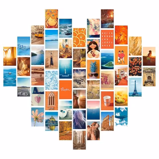 A heart collage wallpaper