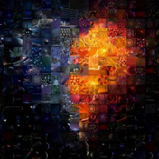 A heart collage wallpaper