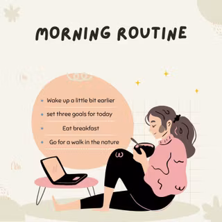 Morning routine wallpaper