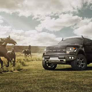 Ford Raptor black wallpaper