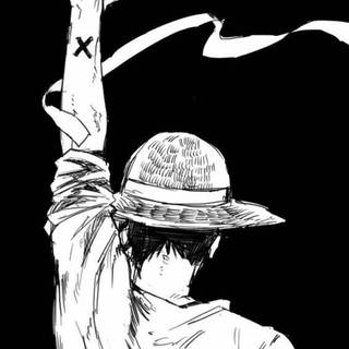 Luffy drawing wallpaper