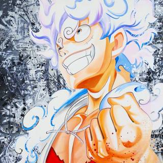 Luffy drawing wallpaper