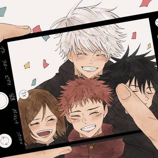 Gojo and Yuji wallpaper