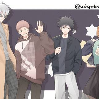 Gojo and Yuji wallpaper