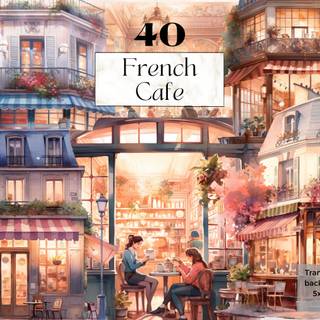French cafe wallpaper