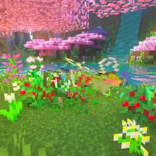 Lofi Cherry Blossom desktop wallpaper