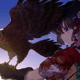 Anime birds wallpaper