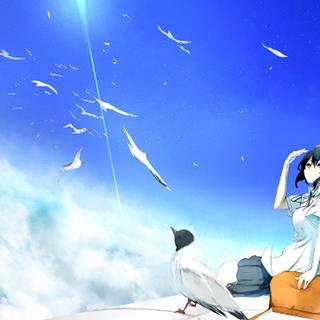 Anime birds wallpaper