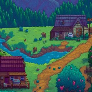 Stardew Valley mountains wallpaper