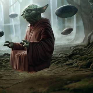 Star Wars Yoda 4k wallpaper