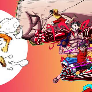 Luffy Gear 5 PC 4k wallpaper