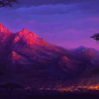 4k mountain art wallpaper