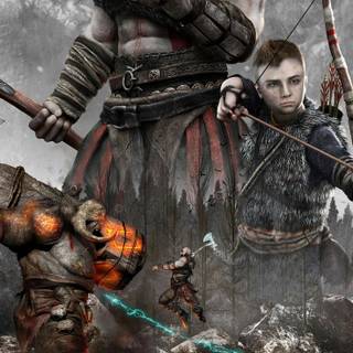 God of War 4k phone wallpaper