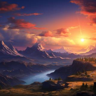 4k mountain art wallpaper