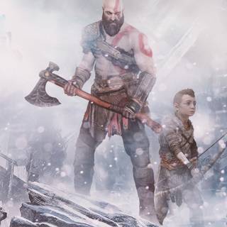 God of War 4k phone wallpaper
