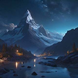 4k mountain art wallpaper