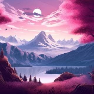 4k mountain art wallpaper