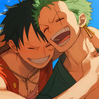 Luffy and Zoro desktop wallpaper
