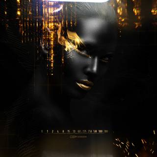 4k black gold wallpaper