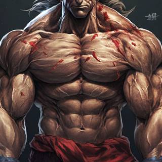 Yujiro Hanma HD 4k phone wallpaper