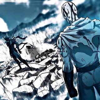 Garou vs Saitama wallpaper