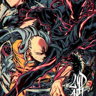 Garou vs Saitama wallpaper