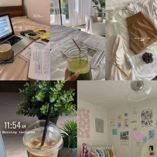 Aesthetic productive iPhone wallpaper