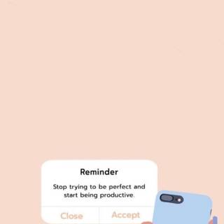 Aesthetic productive iPhone wallpaper