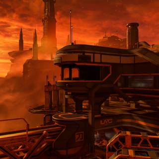 Mars city phone wallpaper