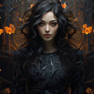 AI girl desktop wallpaper