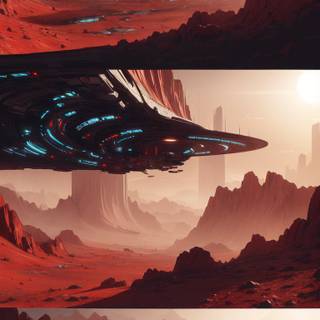 Mars city phone wallpaper