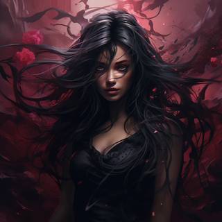 AI girl desktop wallpaper