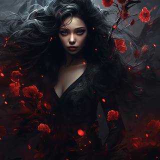 AI girl desktop wallpaper