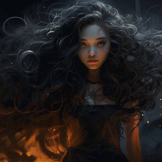 AI girl desktop wallpaper